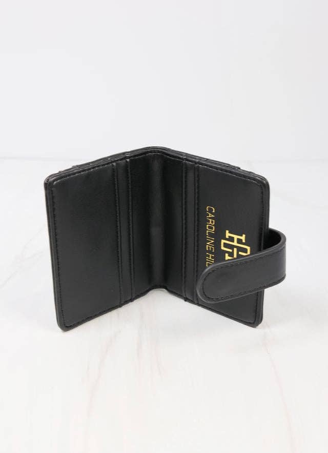Tate Card Holder Wallet BLACK V QUILTED