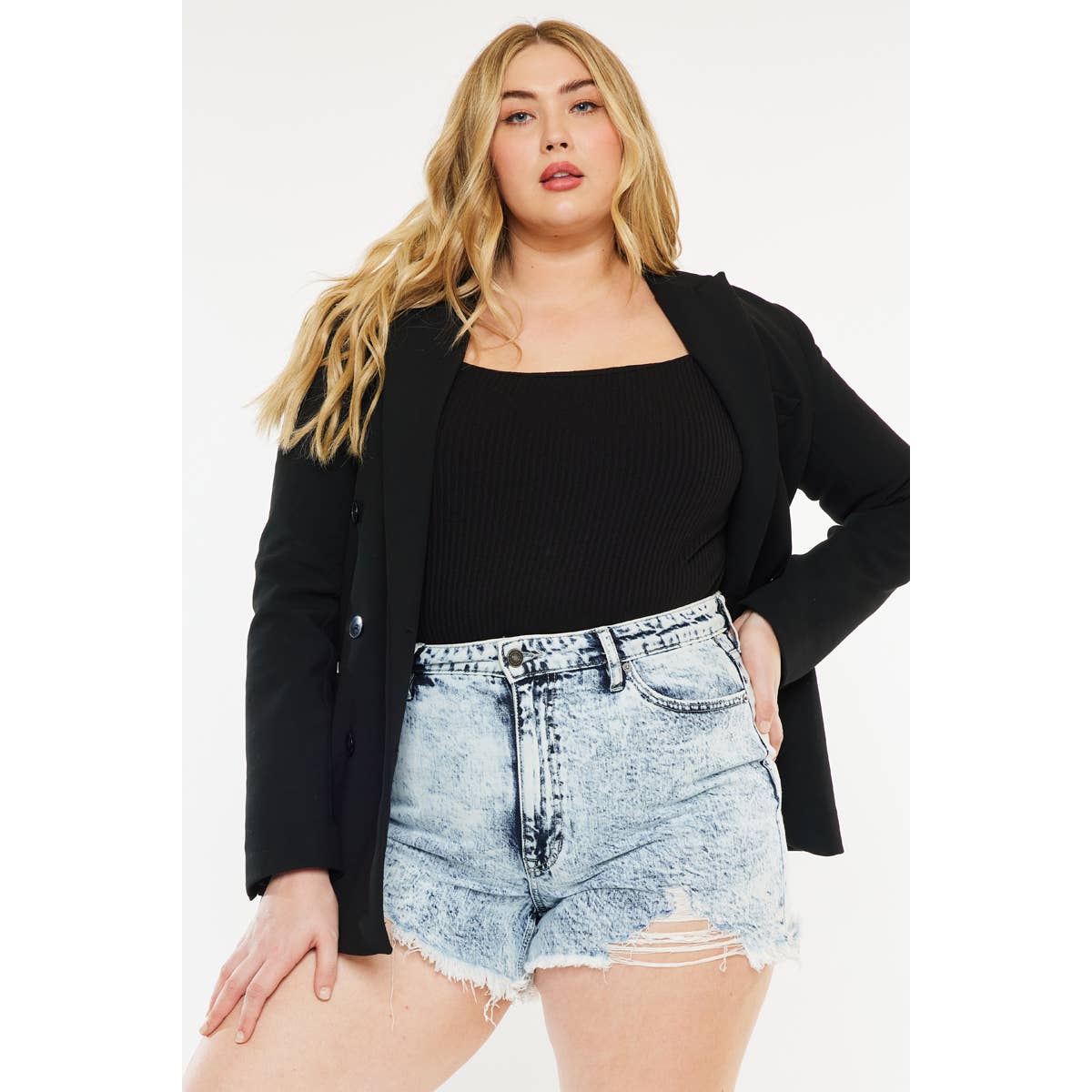 DISTRESSED KANCAN SHORTS