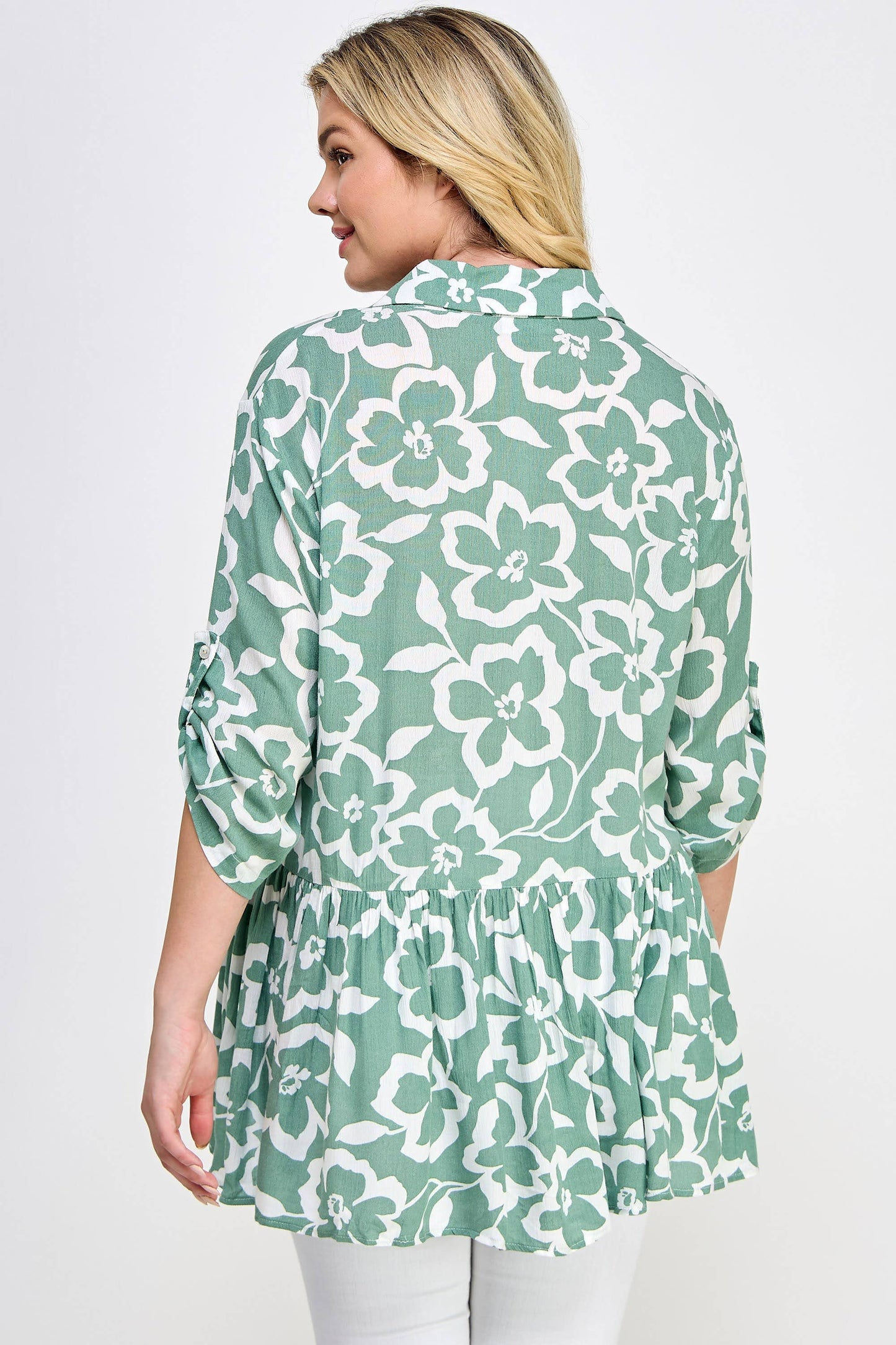 BABY DOLL BUTTON DOWN SHIRT