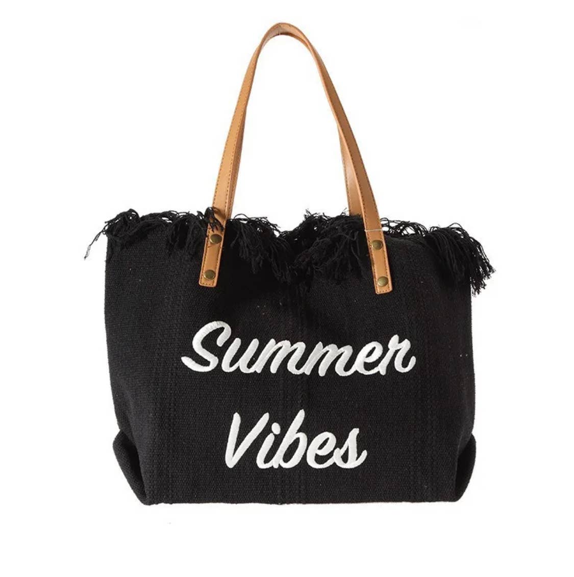 Large Embroidered Tote Bag
