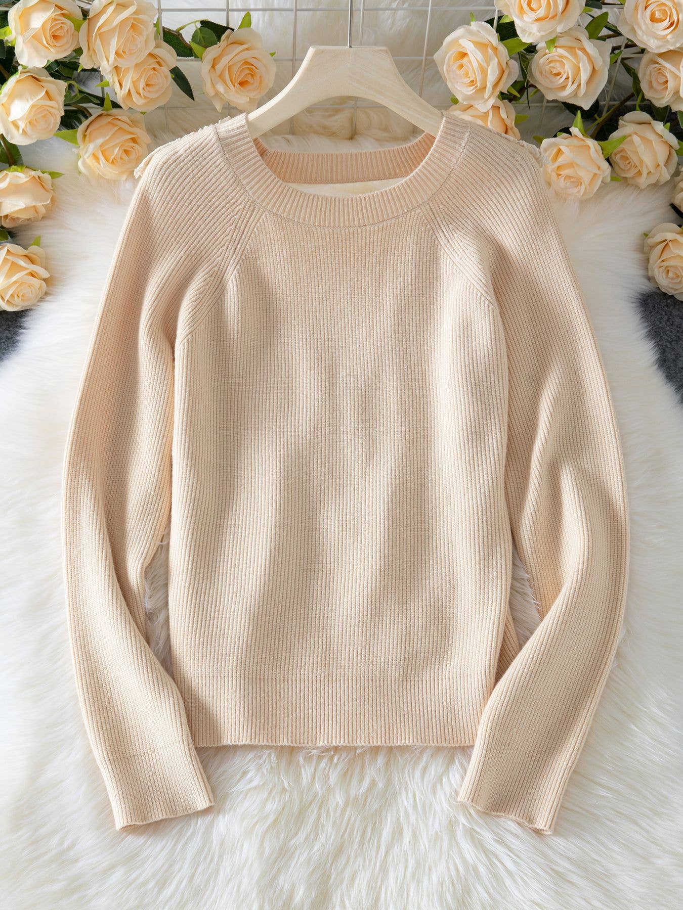 Lace Backless Knit Sweater Top
