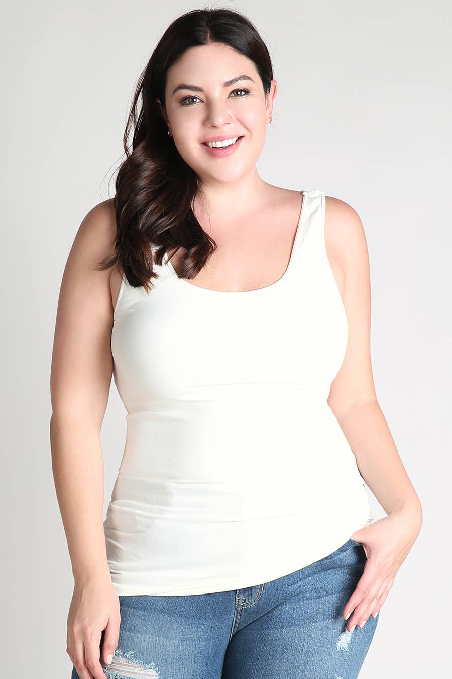 - Plus Size Tank Top Jersey