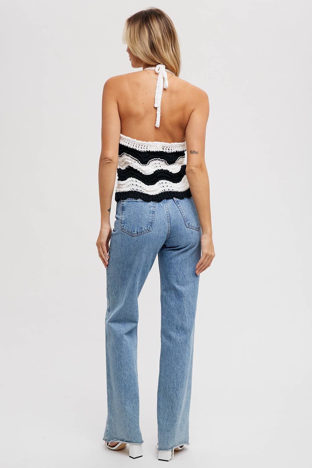 HALTER SWEATER KNIT CAMI TOP