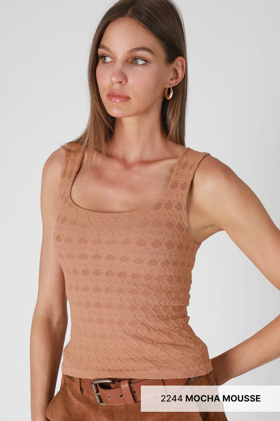 Lace Textured Square Top