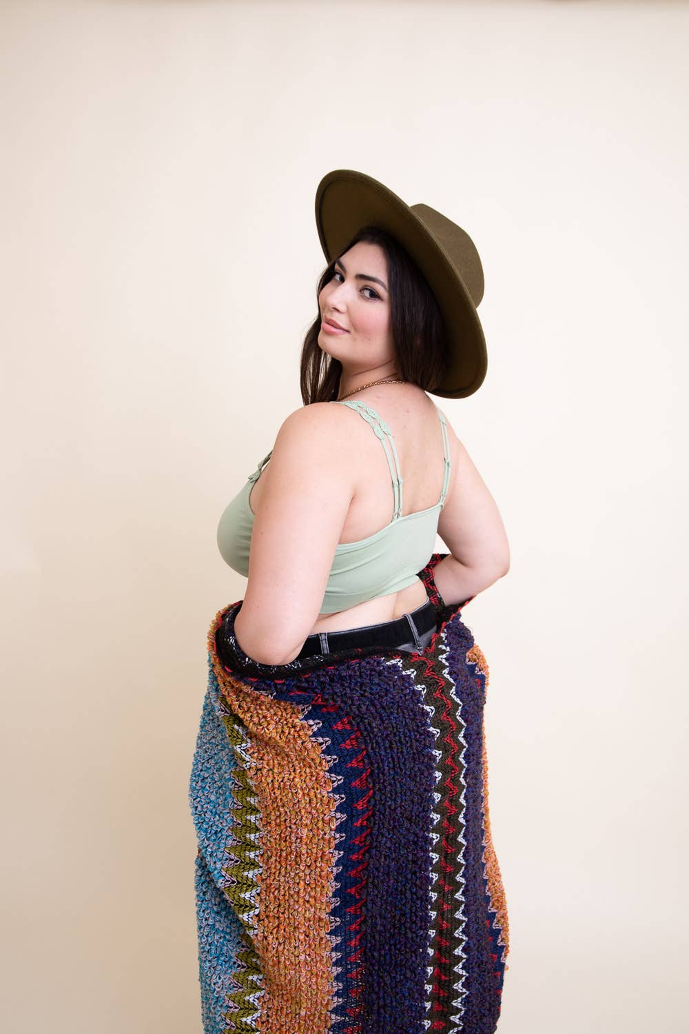 Boho Eye Lace Applique Bralette Plus Size