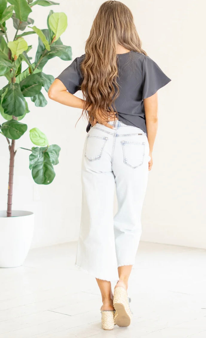 ARNIE HIGH RISE CROP GAUCHO PANTS