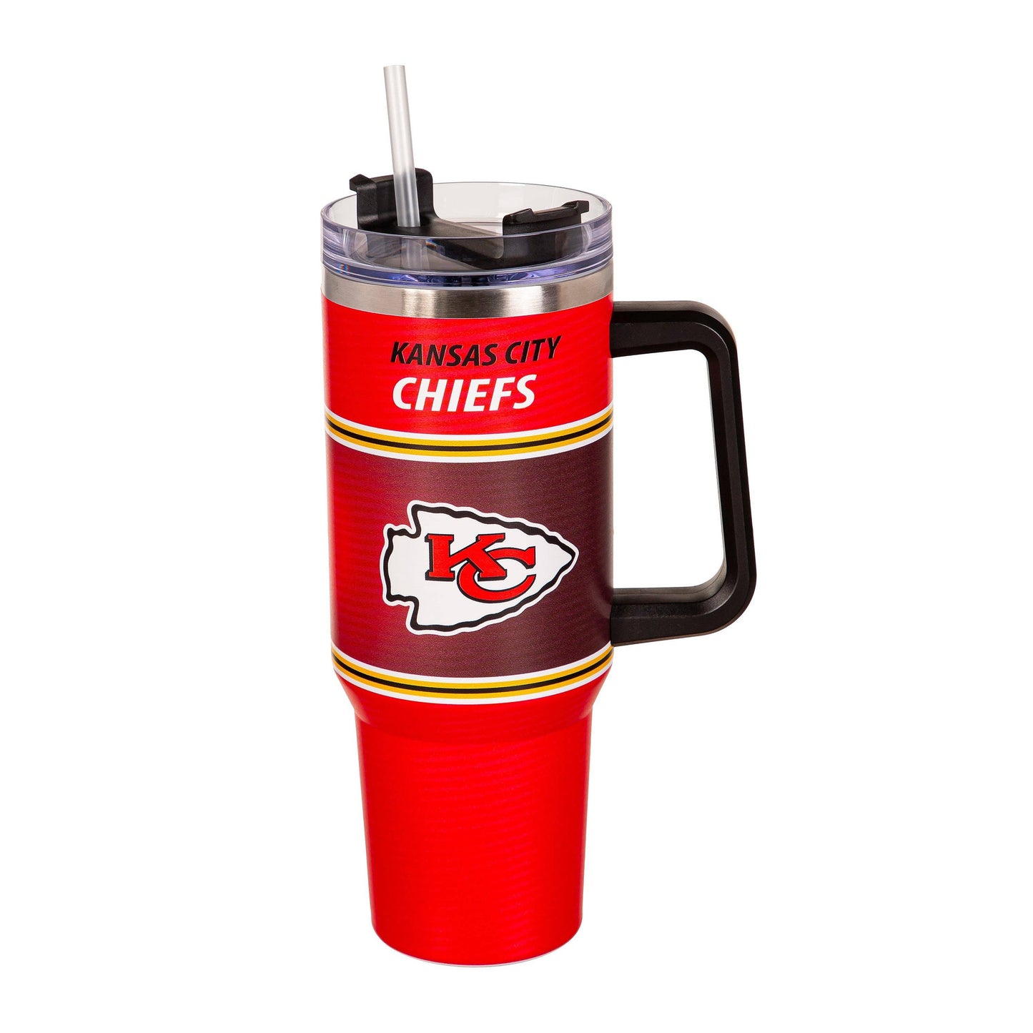 40oz Stainless Steel Canyon Cup w/ Straw, Kansas City Chiefs