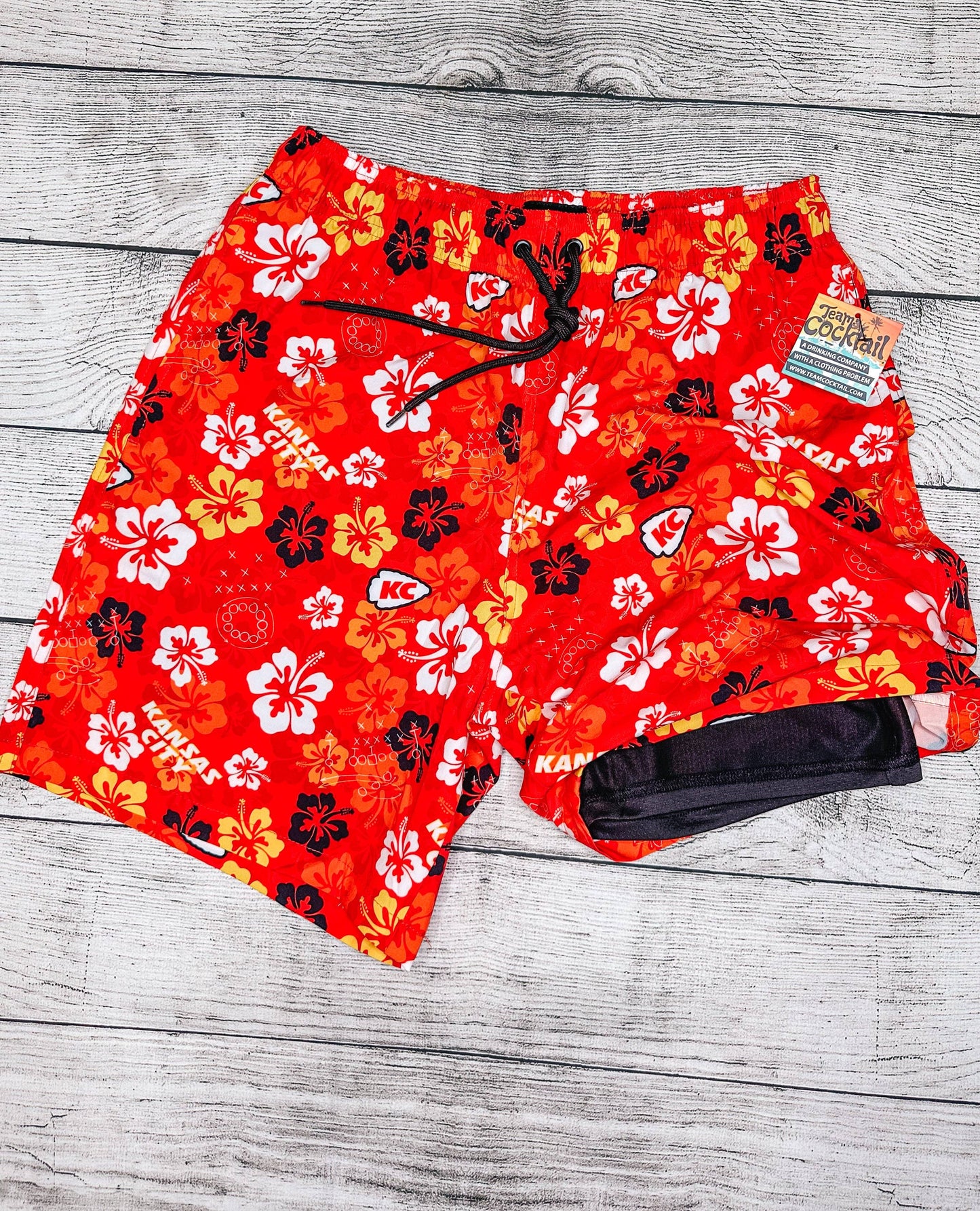 Tropical Kansas City Hybrid Swim Shorts