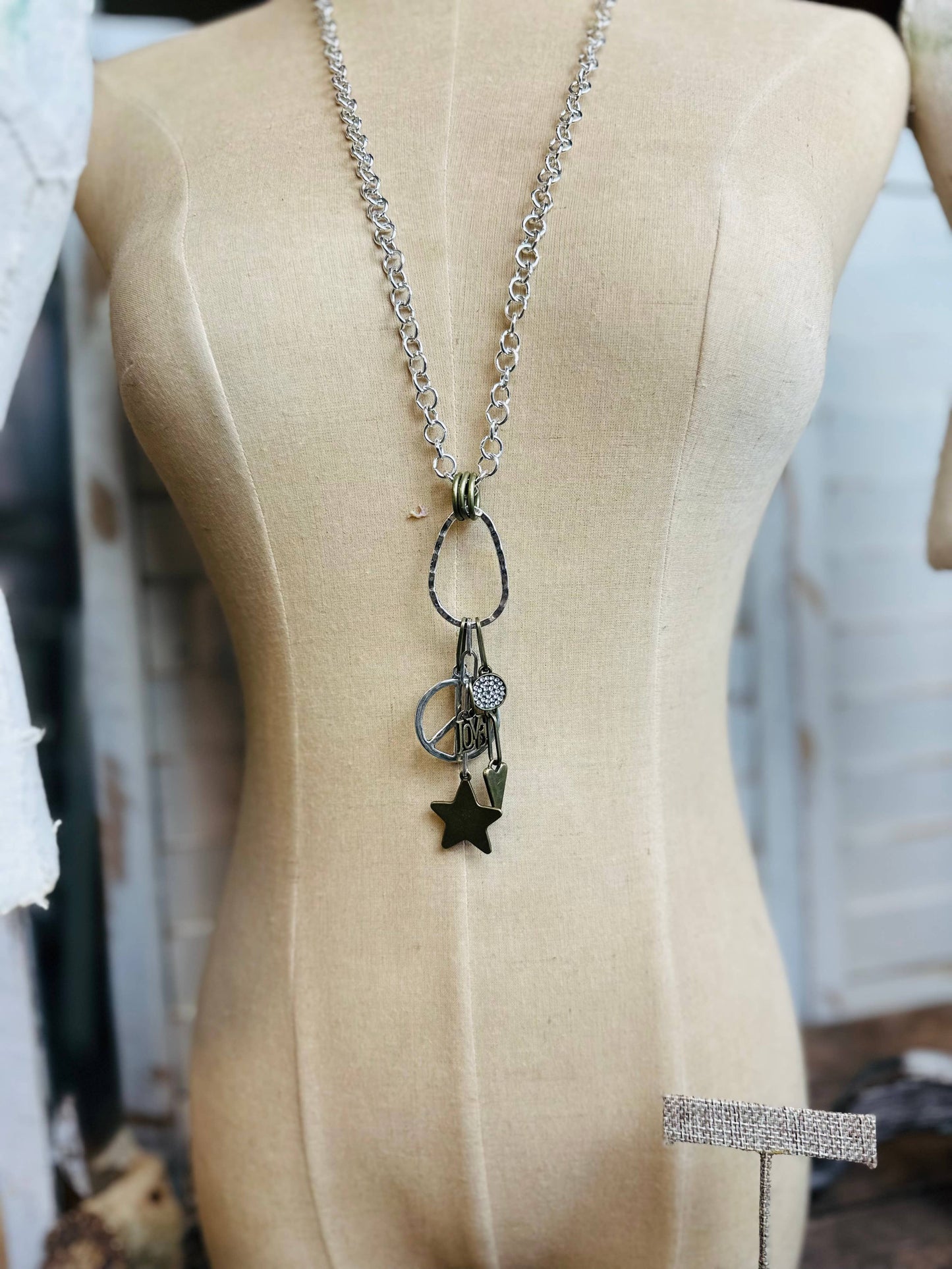 Two Tone Crystal Peace