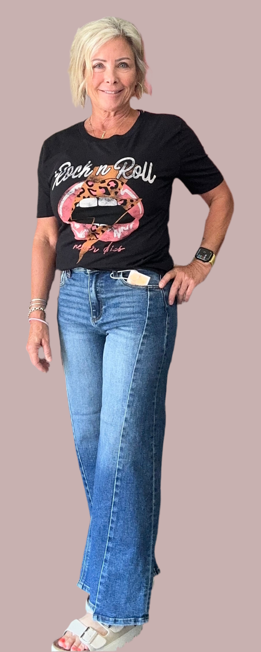 HIGH-RISE CROP WIDE STEP-HEM JEANS