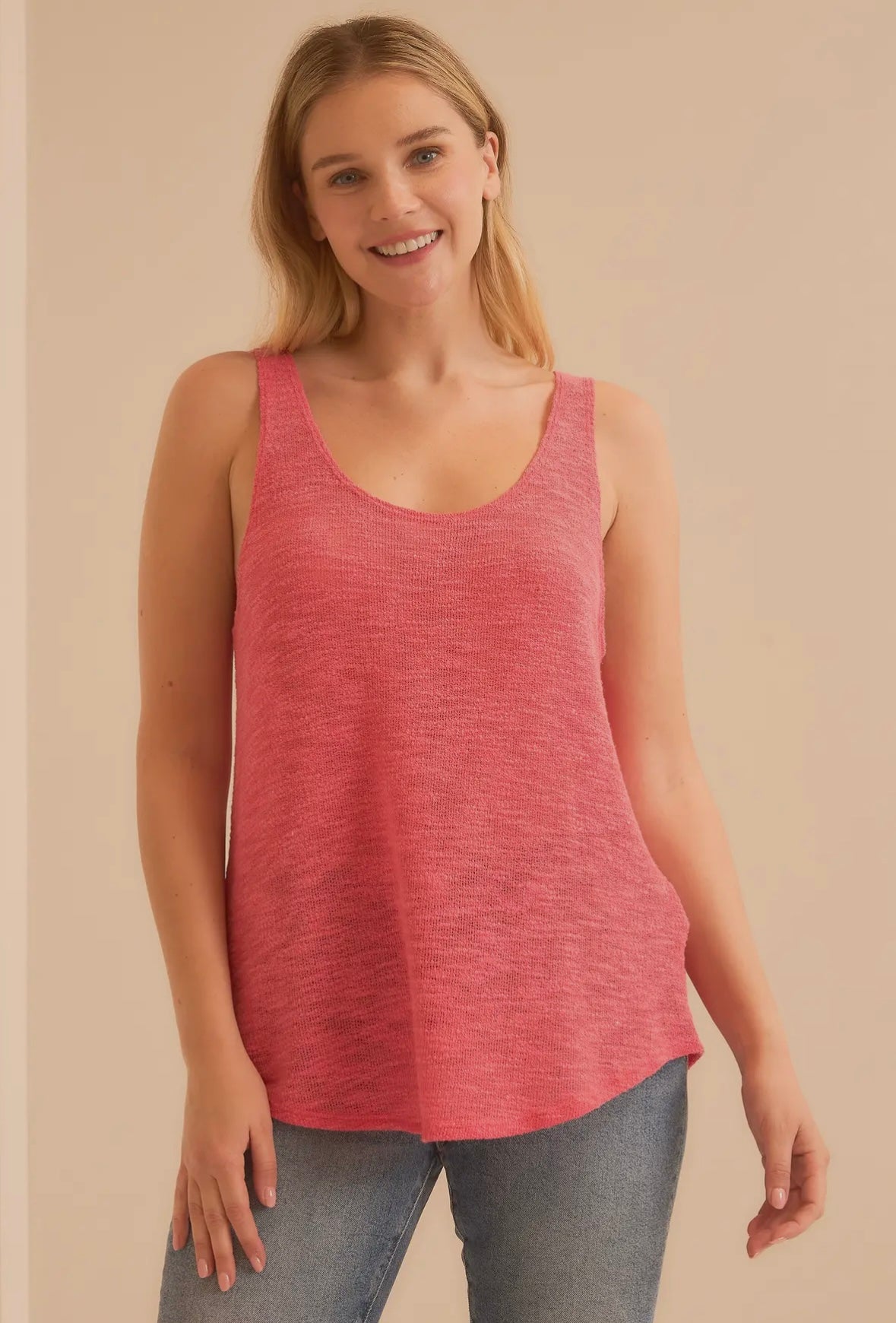HACCI LOW GAGE SLUB TANK TOP