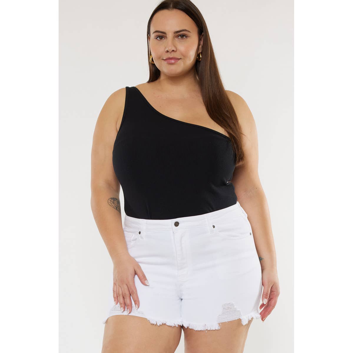 WHITE KANCAN SHORTS