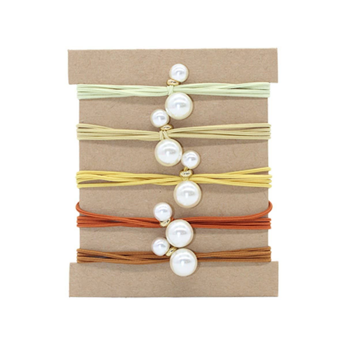5-PIN PEARL BRAIDED HAIR SCRUNKIE