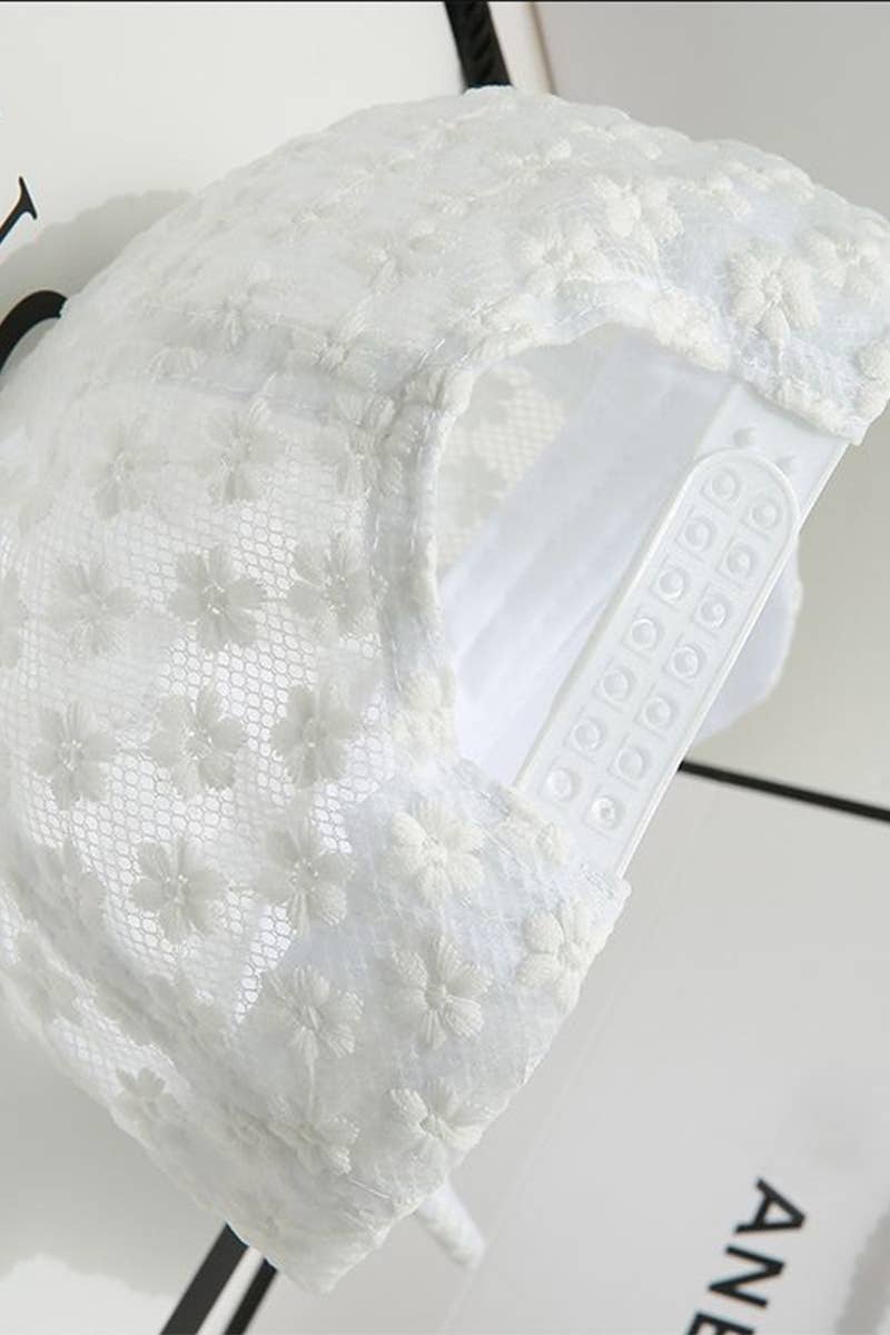 Summer Sun Hat, Lace Baseball Cap, Women’s Floral