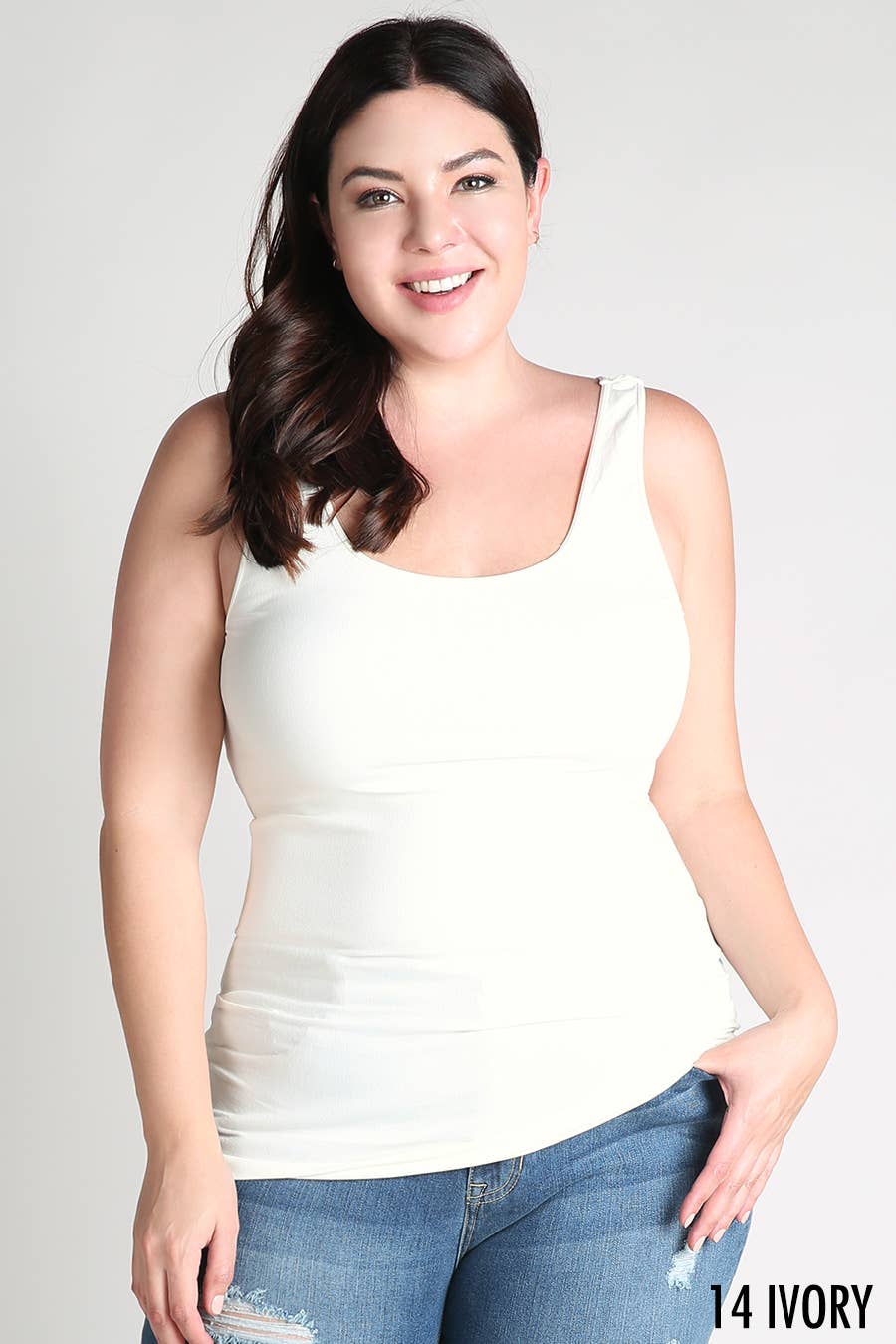 - Plus Size Tank Top Jersey