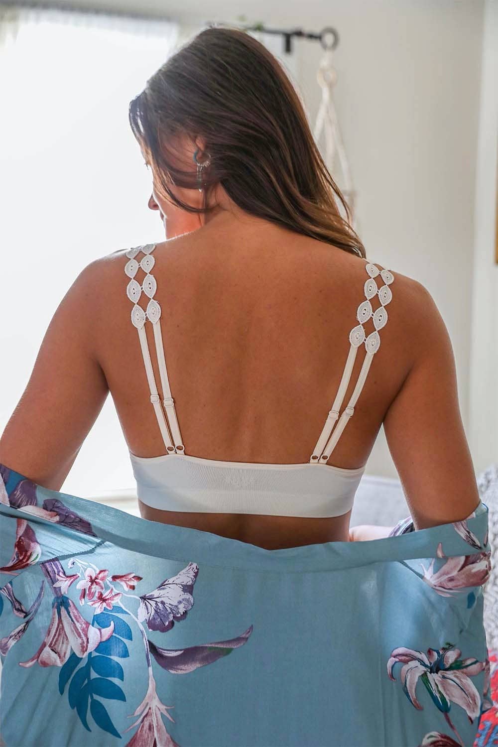 Boho Eye Lace Applique Bralette 🌸