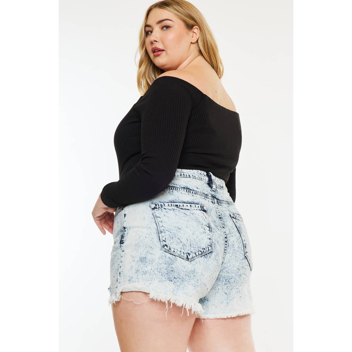 DISTRESSED KANCAN SHORTS
