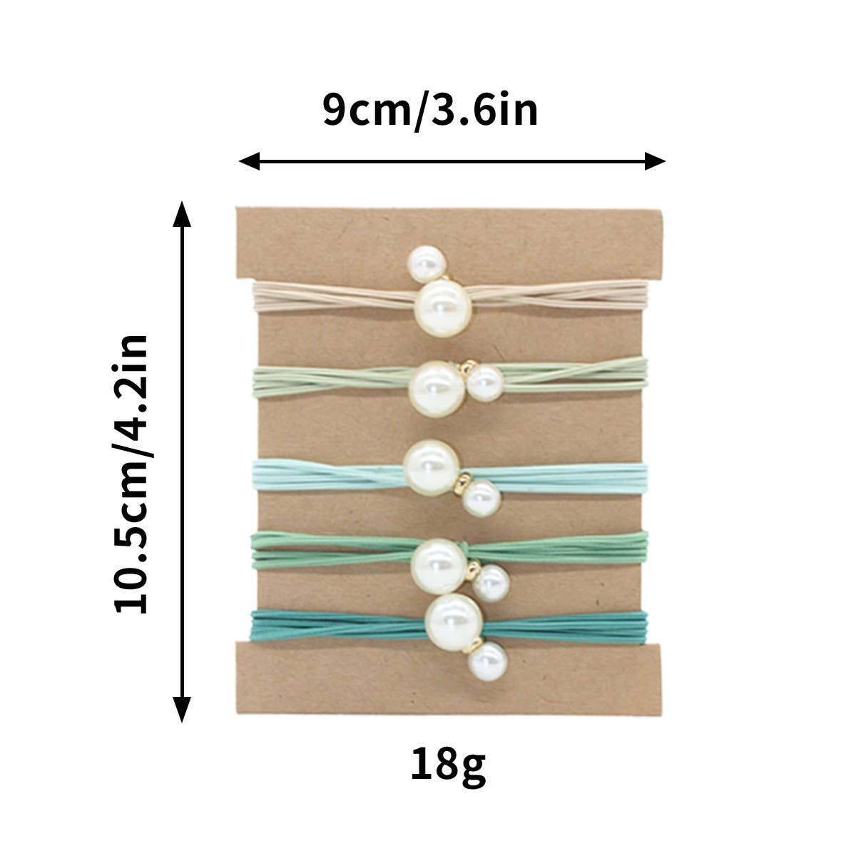 5-PIN PEARL BRAIDED HAIR SCRUNKIE