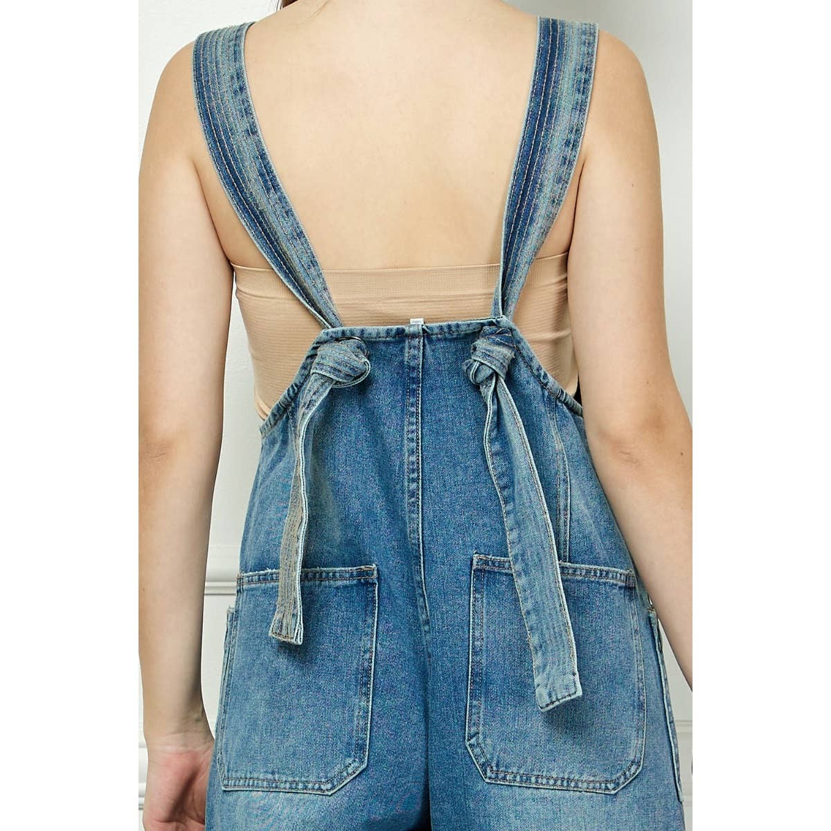 Denim Multi Button Fatigue Overall