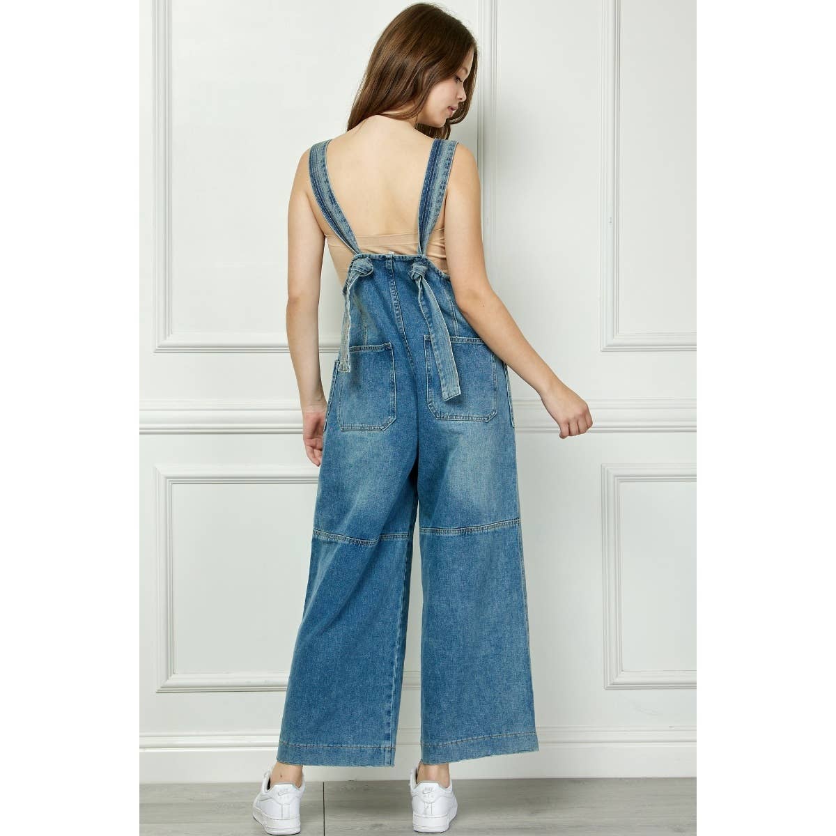 Denim Multi Button Fatigue Overall