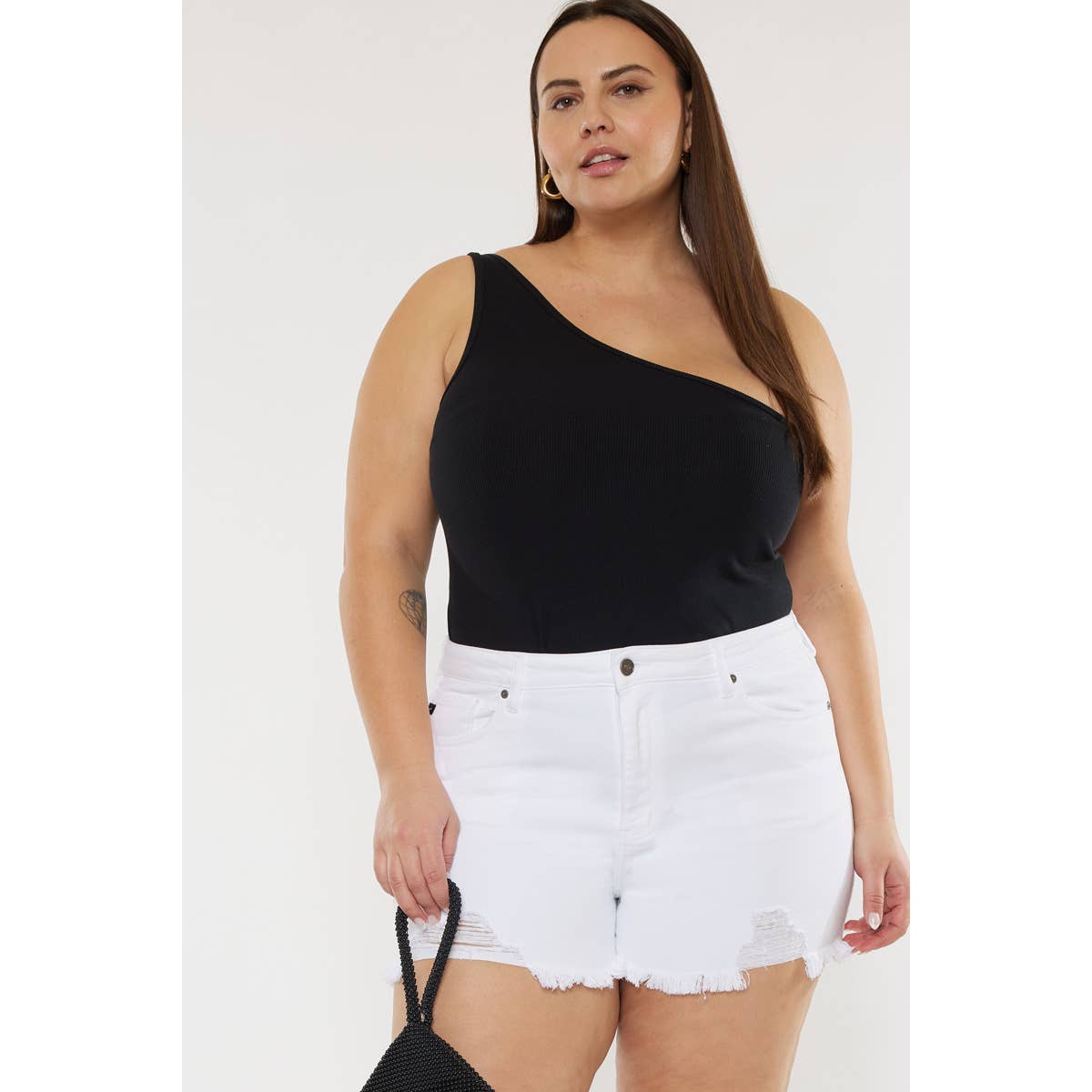 WHITE KANCAN SHORTS