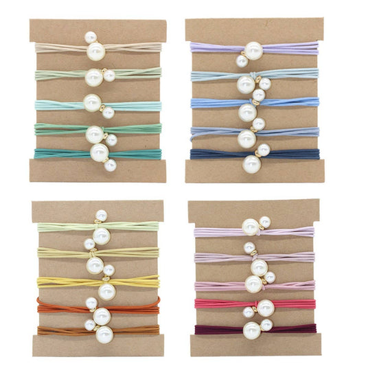 5-PIN PEARL BRAIDED HAIR SCRUNKIE