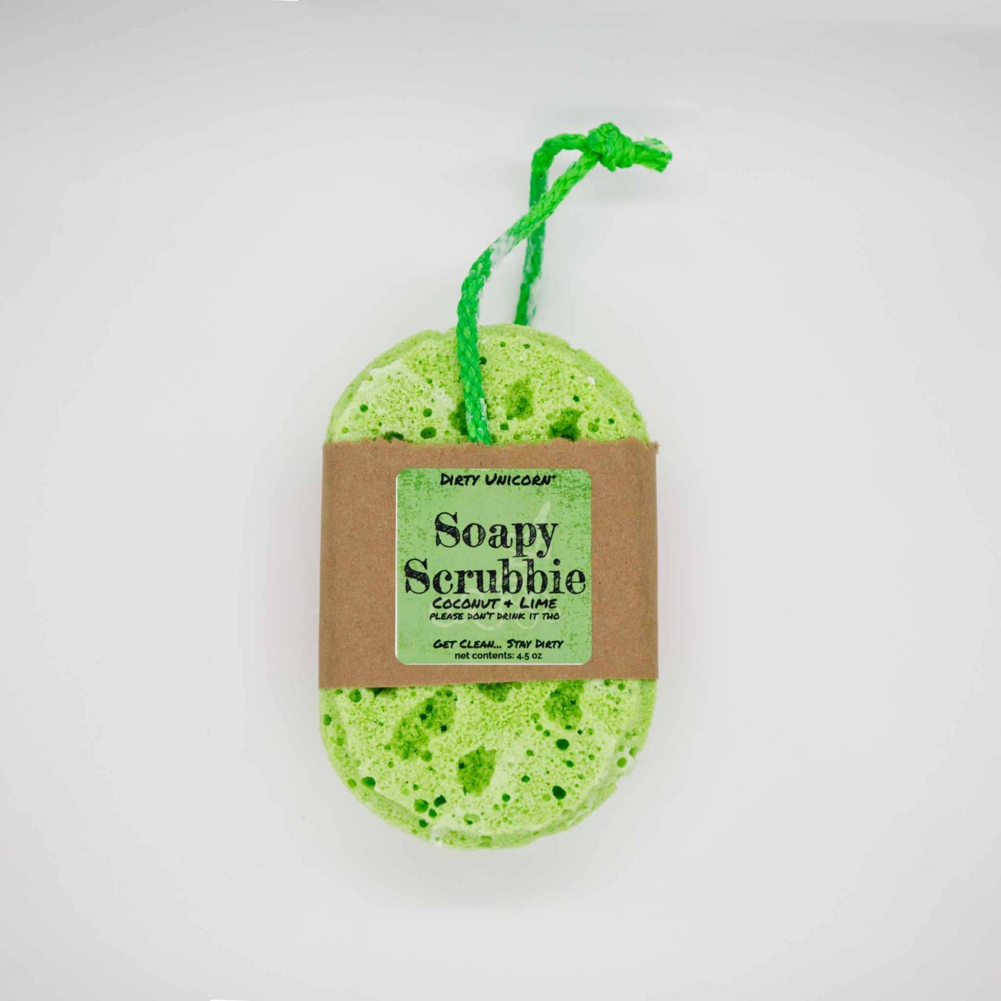 Coconut Lime Soapy Scrubbie