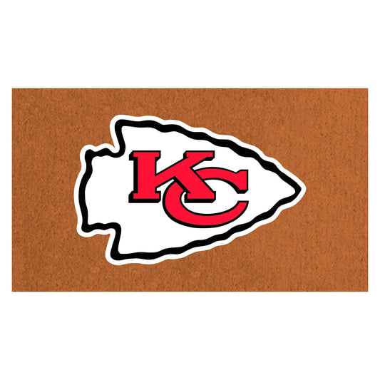 Coir Mat, 16"x28", Kansas City Chiefs