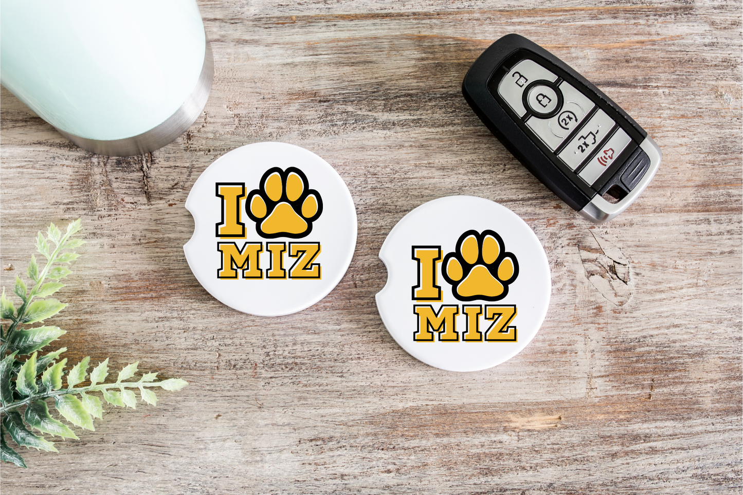 I Heart Miz Ceramic Car Coaster