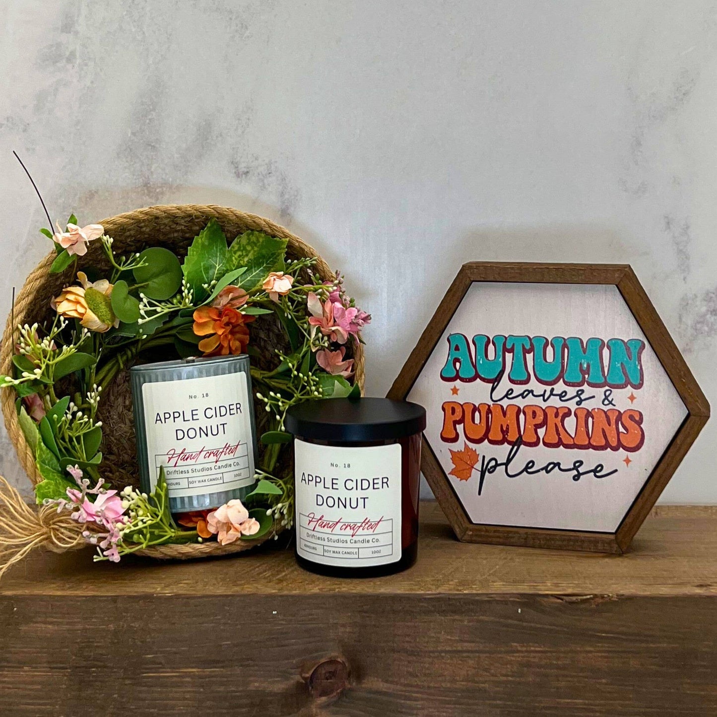 Apple Cider Donut Fall Farmhouse Candle