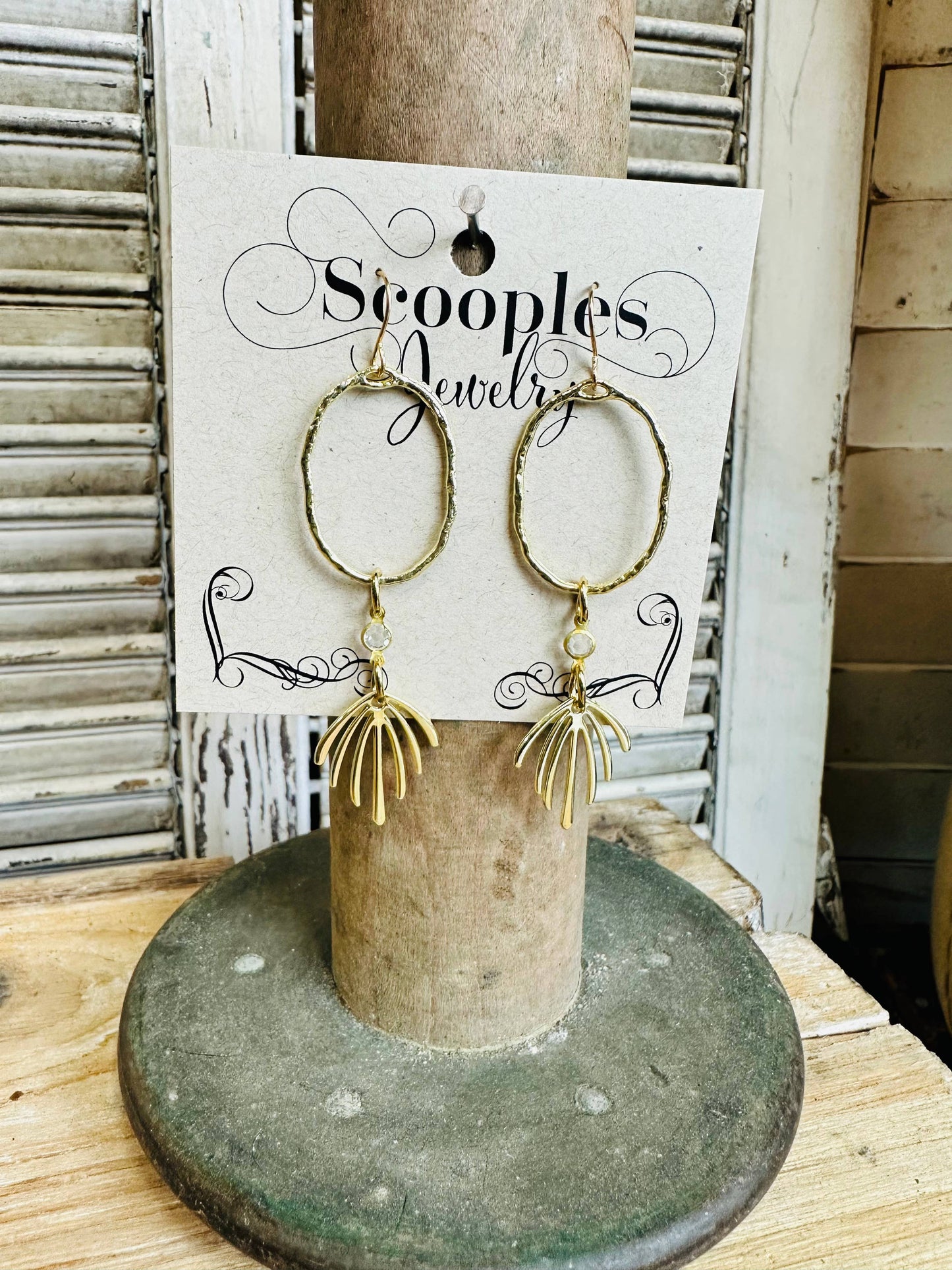 Gold Crystal Burst - Ear