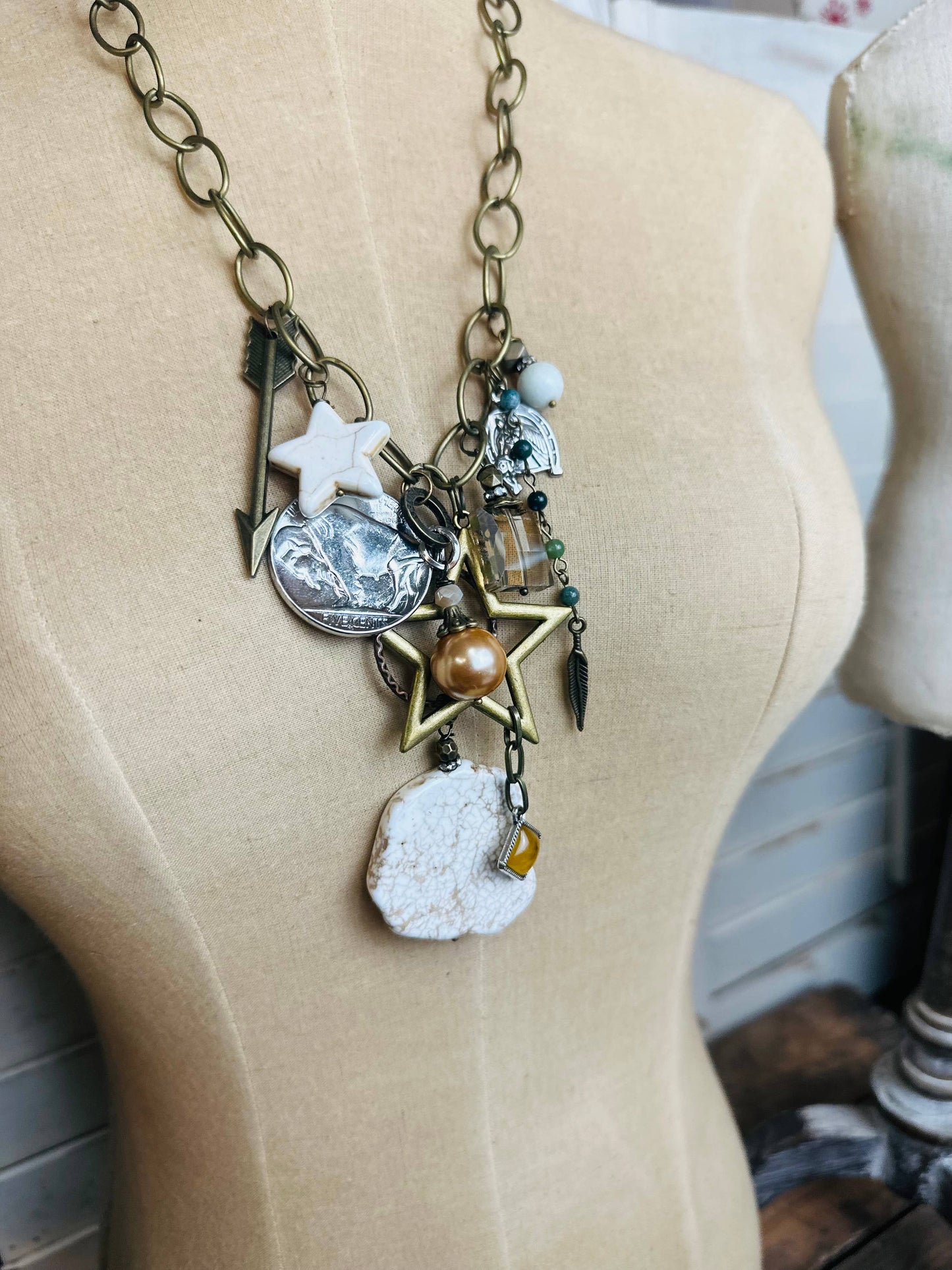 Gypsy Junk Original - Dutton - Charm Necklace