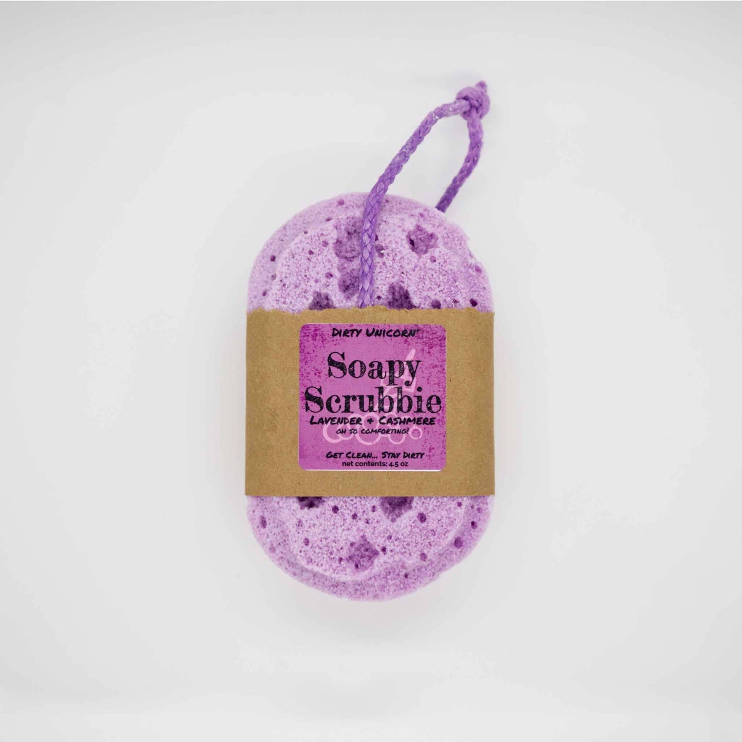 Lavender Cashmere Soapy Scrubbie