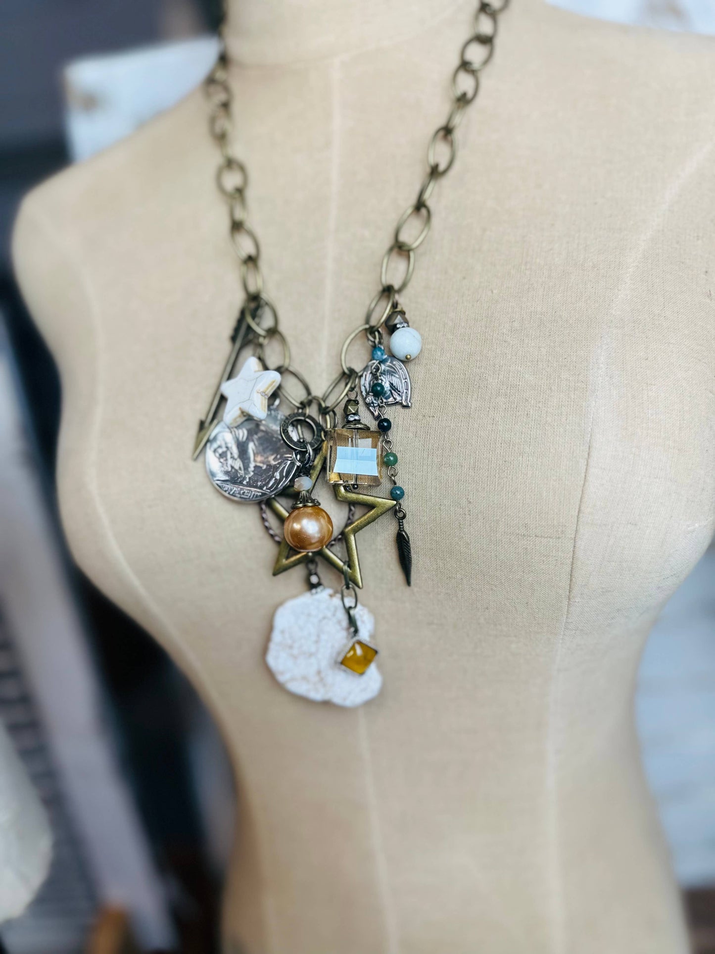 Gypsy Junk Original - Dutton - Charm Necklace