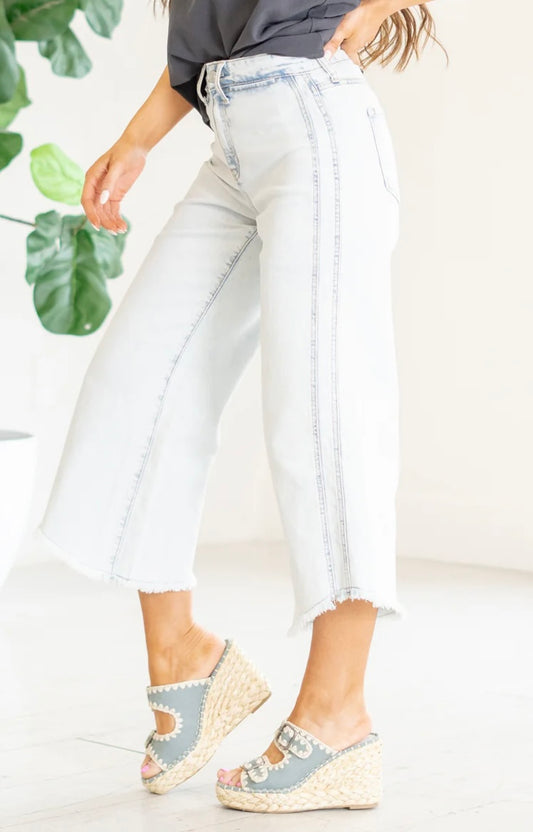 ARNIE HIGH RISE CROP GAUCHO PANTS