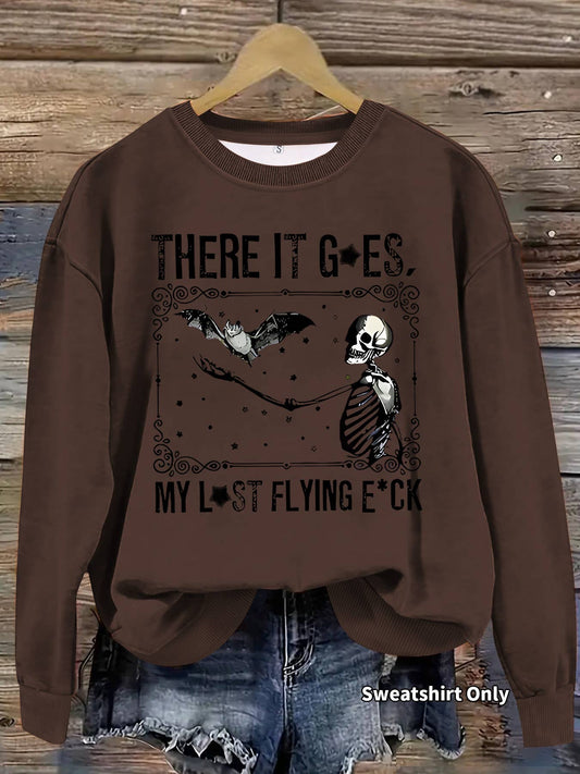 There Goes My Last Skeleton Halloween Sweatshirt