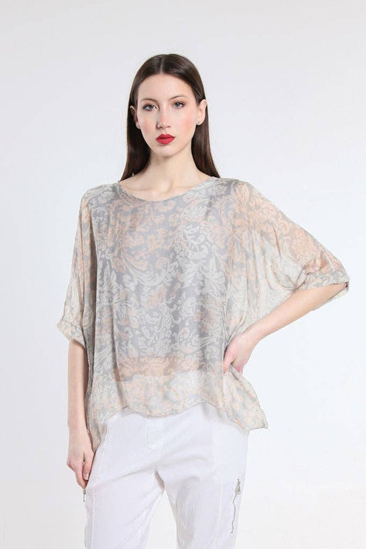 Marjorie Tropic Delight 3/4 Sleeve Slim Kaftan with Sim